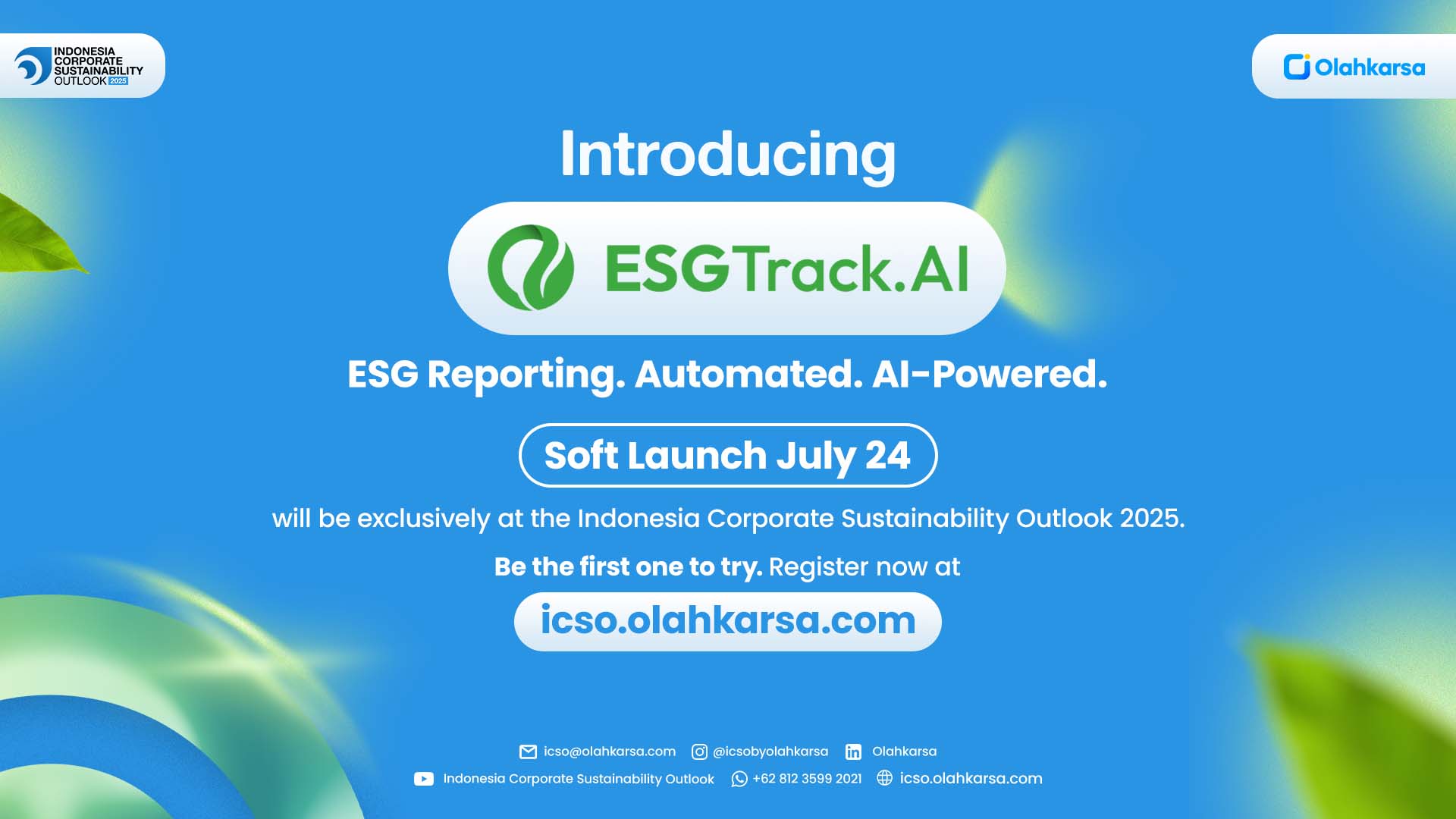 Olahkarsa Luncurkan ESGTrack.AI: Platform Inovatif untuk Percepat Pelaporan Keberlanjutan di Indonesia